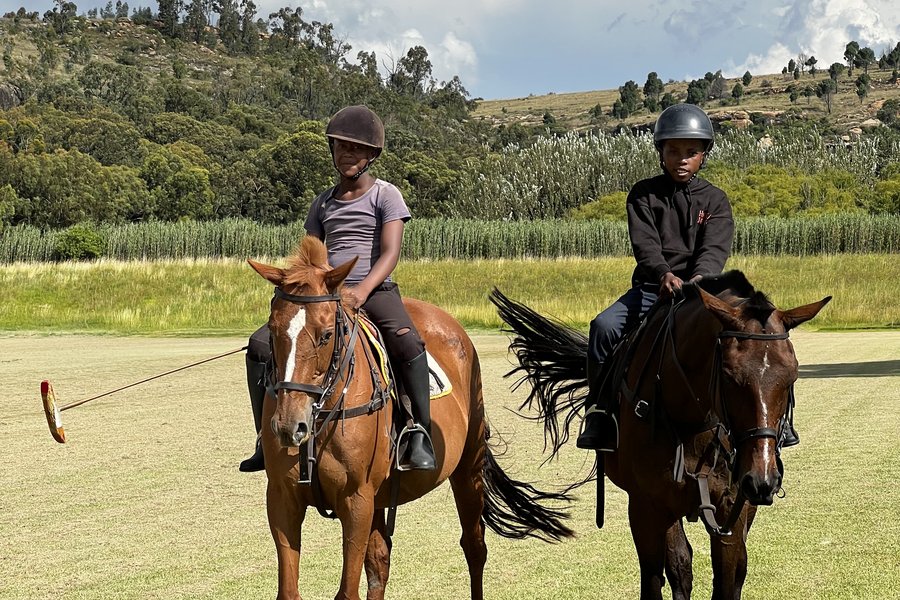 Two scholars mounted on the A field