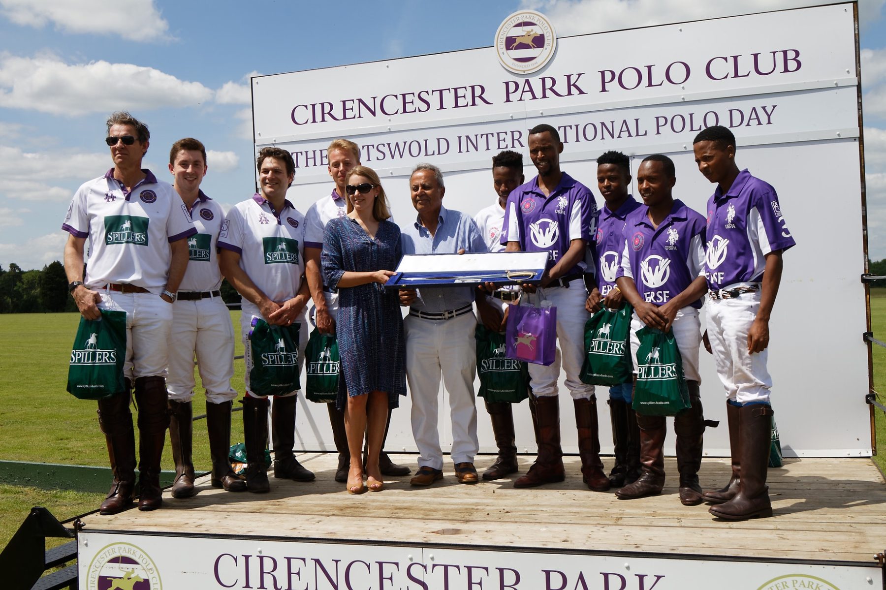 Prize-giving at Cirencester Park Polo Club, UK tour